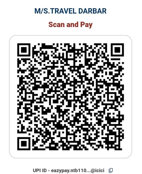 Travel Darbar payment QR code